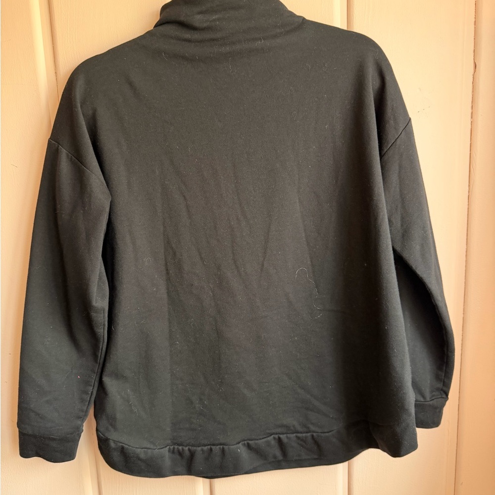 Michael Kors Black Half-Zip Jacket SzM - Picture 4 of 5